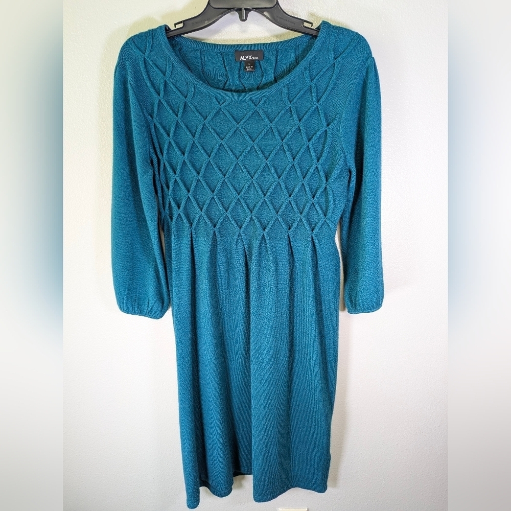 Alyx women's knit green dress size large